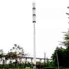 A torre de aço tubular da tubulação da antena da telecomunicação de Polo do mastro de 15 Mtr Guyed galvanizou