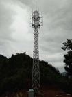 Torre de aço tubular da antena sem fio resistente do vento
