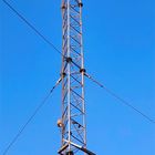 Torre de rádio triangular do fio de Guyed das telecomunicações da barra de aço