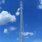 A antena de aço tubular galvanizada do tubo da torre da telecomunicação entrelaça equipado com pernas de aço da torre 4 personalizado