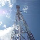 Torres de aço da estrutura móvel tubular do mastro 50m das telecomunicações