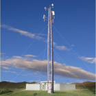 Rádio equipado com pernas de uma comunicação da torre do fio de 3 triangulares Guyed