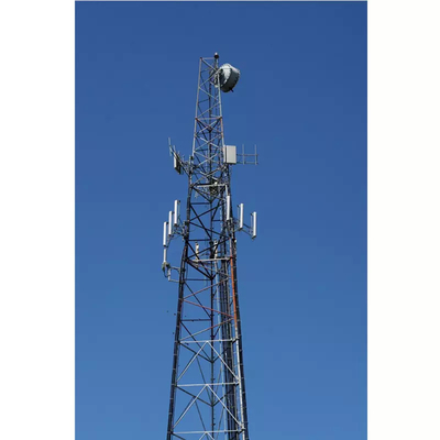 Telecomunicações de aço tubulares galvanizadas de uma comunicação da torre 30m 60m G/M do mergulho quente