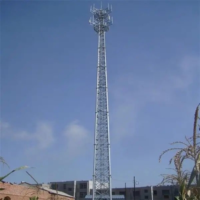 Torre de antena celular de aço galvanizado por imersão a quente de 20 m de fácil instalação