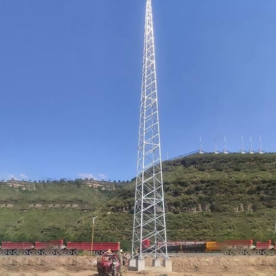 Torre de antena de rede de célula Wi-Fi 4 pernas tubo de ângulo de aço angular