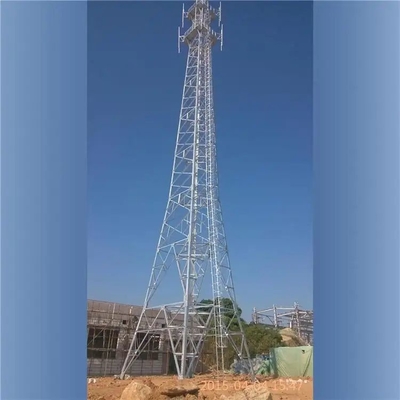 Torre de telecomunicações autossustentável galvanizada em aço angular Q345 Q235