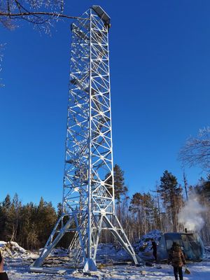 Autossuficiente protetor militar Tower de uma comunicação 50m de Wifi