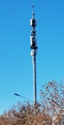 Torre de comunicação de tubo único de instalação simples com suporte de antena