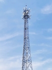A pilha equipada com pernas de quatro telecomunicações de Q345B eleva-se torre de comunicação de aço galvanizada