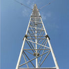 Torre padrão do fio de Guyed da conexão da flange de ASTM