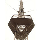 Torre padrão do fio de Guyed da conexão da flange de ASTM
