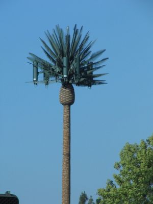 O único polo G/M camuflou a torre da pilha do pinheiro