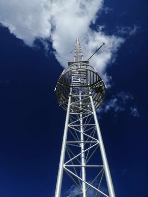 Torre do fio do GV ASTM A36 Guyed para uma comunicação