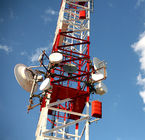 Torre da estrutura da telecomunicação dos pés do aço 3 do ângulo Q235