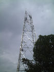 torre de aço de rádio da estrutura de Wifi do VHF de 50m para a transmissão do sinal