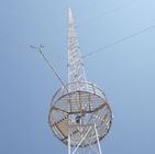 Torre de aço equipada com pernas do fio de Guyed da antena da estrutura três