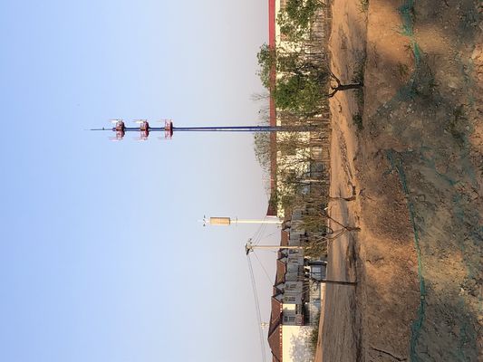 SATISFAÇA torre de antena de Polo 56m BTS a autossuficiente