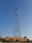 4 torre de antena de rádio equipada com pernas da torre 50m para a transmissão