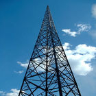 Torre de antena de aço do Hdg de 3 telecomunicações de rádio da micro-ondas do pé 60m