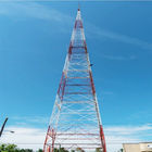 as telecomunicações galvanizadas 80m dobram de aço a torre Q235 4 equipada com pernas