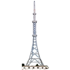 mergulho quente de torre de comunicação móvel de 100m CDMA galvanizado com suportes
