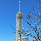 Torre móvel de aço das telecomunicações de Cdma da antena com plataforma revolvendo do restaurante