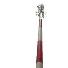 O aço galvanizou comunicação tubular Polo do tubo da torre de antena uma única