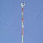 O mergulho quente galvanizou a torre de antena tubular Guyed de 40m