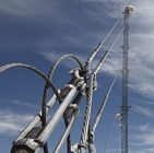 Torre de aço do fio da telecomunicação 15m Guyed