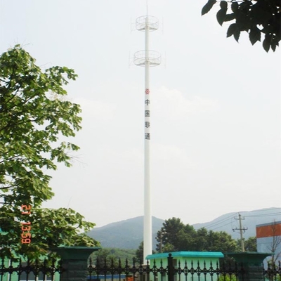 Tubo Monopole da torre 35m das telecomunicações de uma comunicação do telefone celular único