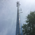 Torre de aço Monopole 80m da antena do MW da conexão da flange
