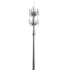 Pulverize a transmissão Monopole de aço revestida da torre/4g/sinal do telefone celular