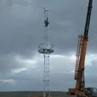 Uma comunicação da torre do mastro da antena 15m Guyed do triângulo