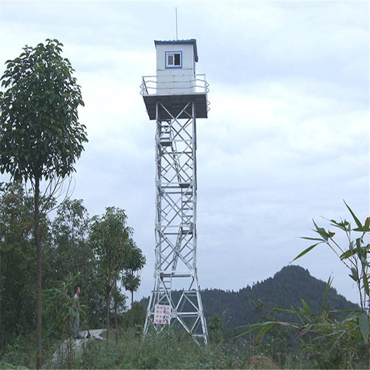 Torre de aço do relógio do exército do ângulo para a observação sintética
